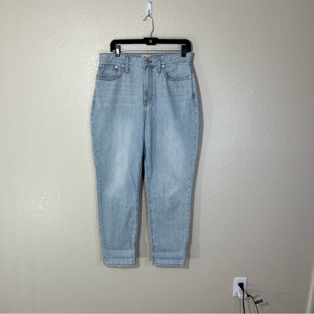 MADEWELL The Curvy Perfect Vintage Straight Jean Light Wash Denim Baggy 29